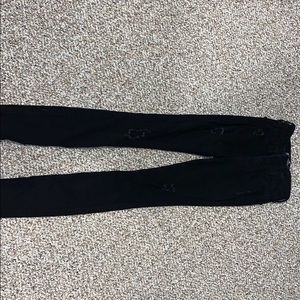 Black ripped jeans
